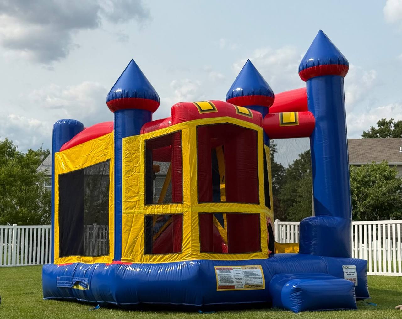 Bounce house castle combo with slide